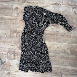 COS cowl neck midi dress